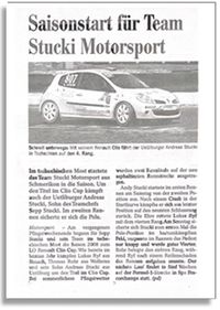 Saisonstart für Team Stucki Motorsport